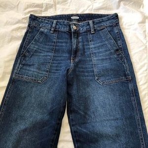 Pork Chop Medium Wash High Ride Wide Leg Pants